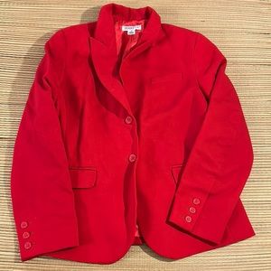 Vintage 70’s Pendleton Womens Jacket Blazer Red 100% Virgin Wool Made